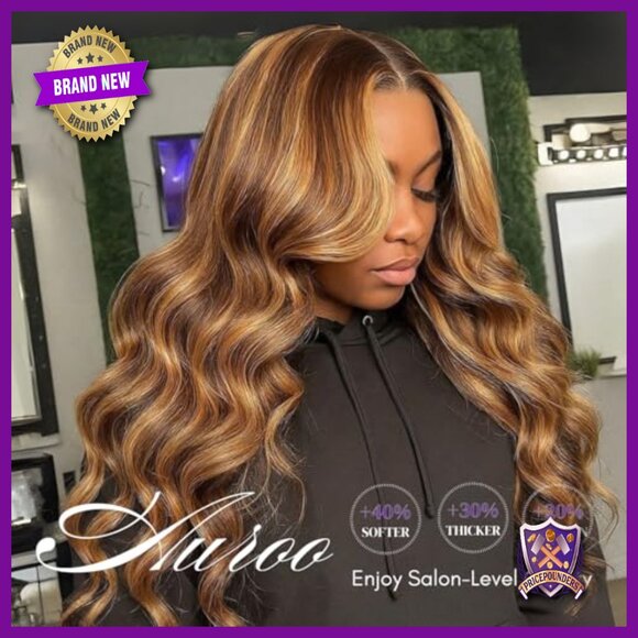 32 Inch Human Hair Extensions Body Wave 3 Bundles with HD Lace Frontal main image 6